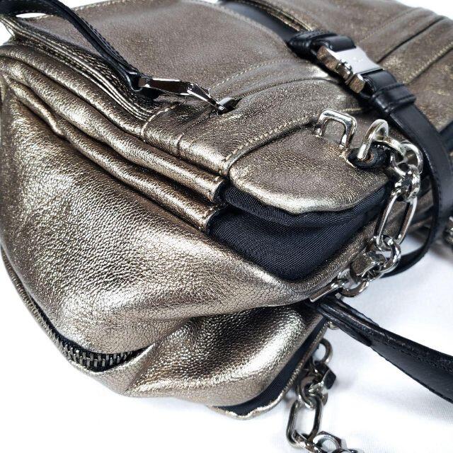 LOEWE - 美品 ロエベ ローラ シルバー チェーン レザー ハンドバッグ