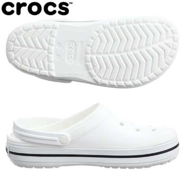 crocs(クロックス)の【まとめ買いがお得】クロックス クロックバンド 28cm ホワイト 11016 メンズの靴/シューズ(サンダル)の商品写真