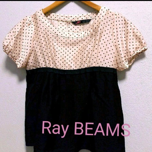 Ray BEAMS(レイビームス)の◇ドット切り替えトップス◇RayBEAMS◇ レディースのトップス(シャツ/ブラウス(半袖/袖なし))の商品写真