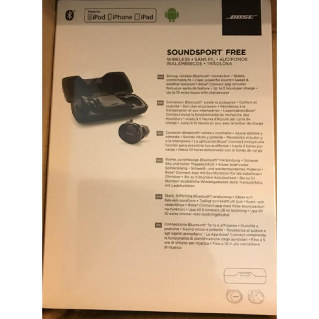 BOSE(ボーズ)のBOSE SoundSport Free wireless ワイヤレスヘッドホン スマホ/家電/カメラのオーディオ機器(ヘッドフォン/イヤフォン)の商品写真