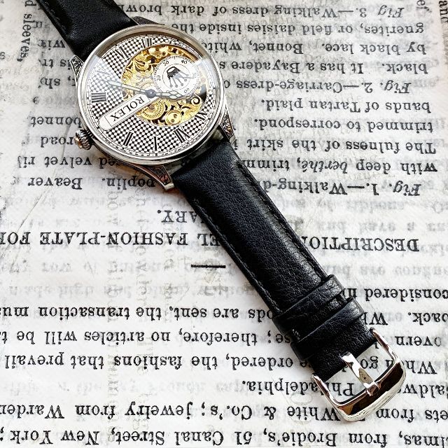 ROLEX(ロレックス)の★オシャレ!【ROLEX/手巻き】ロレックス 限定 スケルトン メンズ 腕時計  メンズの時計(腕時計(アナログ))の商品写真