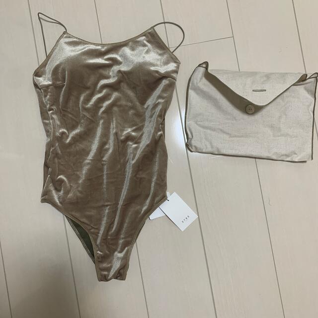 【新品】ETRE TOKYO ナローストラップラメスイムウェア レディースの水着/浴衣(水着)の商品写真