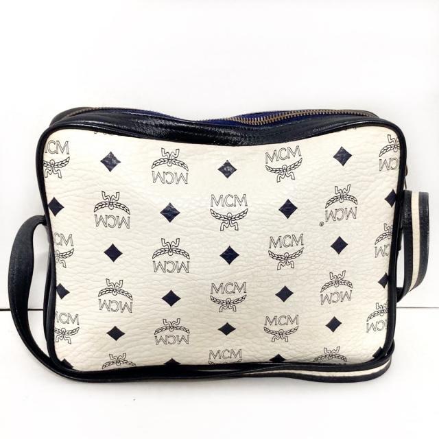 MCM(エムシーエム)のエムシーエム ショルダーバッグ 白×黒 レディースのバッグ(ショルダーバッグ)の商品写真