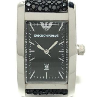 エンポリオアルマーニ(Emporio Armani)のアルマーニ 腕時計 - AR-0121 ボーイズ 黒(腕時計)