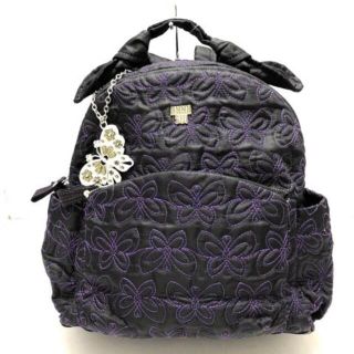 ANNA SUI - アナスイ リュックサック 黒×パープルの通販 by ブラン