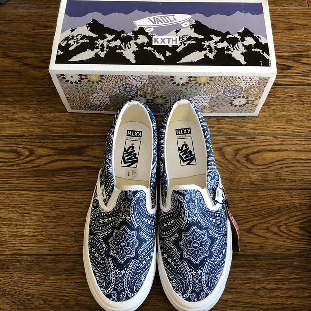 靴/シューズ【新品29㌢】vans kith スリッポン vans kith ペイズリー