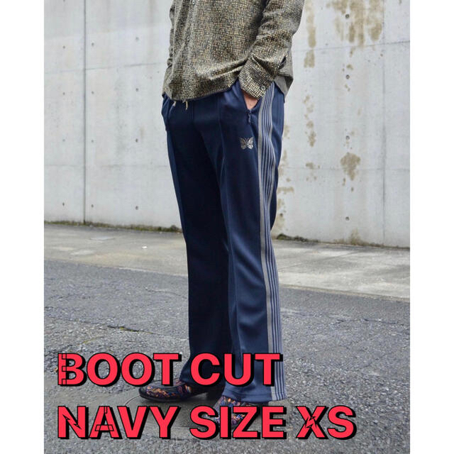 XS needles  21aw BOOT CUT トラックパンツ ネイビー