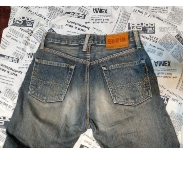 EDWIN - EDWIN 505ZXX 赤耳 裾処理未 ブラピ フラッシャーは在れ EDWIN - EDWIN 505ZXX 赤耳 裾処理未 ブラピ フラッシャーは在れ