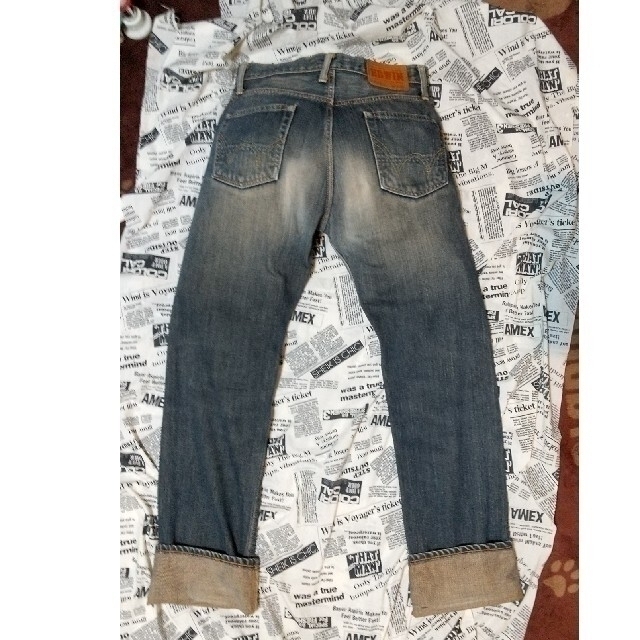 EDWIN - EDWIN 505ZXX 赤耳 裾処理未 ブラピ フラッシャーは在れ EDWIN - EDWIN 505ZXX 赤耳 裾処理未 ブラピ フラッシャーは在れ