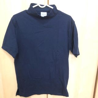 アーバンリサーチドアーズ(URBAN RESEARCH DOORS)のURBAN RESEARCH DOORS モックネックTシャツ　ネイビー(Tシャツ/カットソー(半袖/袖なし))