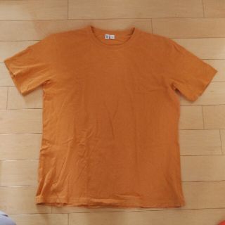 ユニクロ(UNIQLO)のユニクロ　クルーネックTシャツ👕XLサイズ　カラシ色(Tシャツ/カットソー(半袖/袖なし))