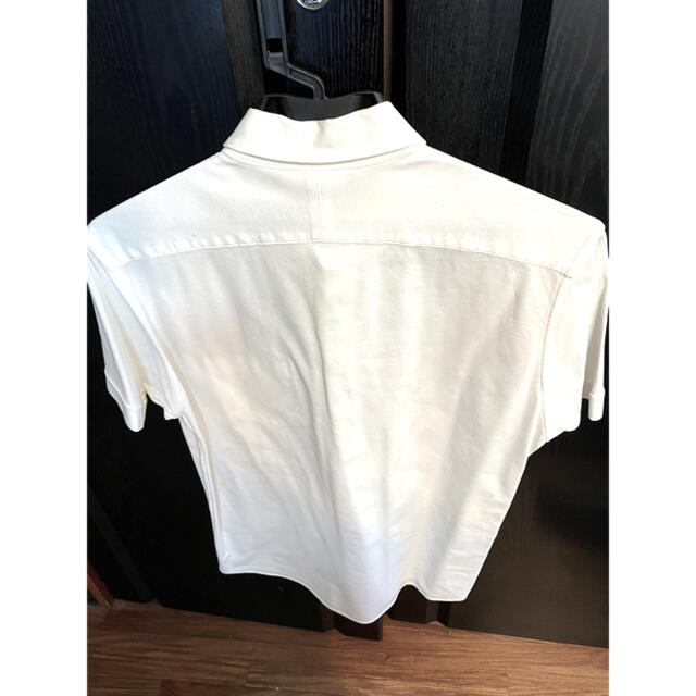 美品ラコステLACOSTEビジネス3シャツmボタンダウン白ホワイト　ストレッチ
