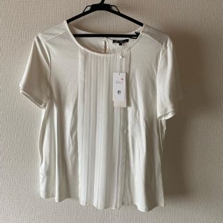 ニジュウサンク(23区)の23区　新品タグ付き　白色カットソー(カットソー(半袖/袖なし))