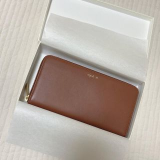 アニエスベー(agnes b.)のアニエスベー　長財布　ブラウン(財布)