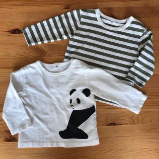 ムジルシリョウヒン(MUJI (無印良品))の無印　ベビー　長袖Ｔシャツ　80(Ｔシャツ)