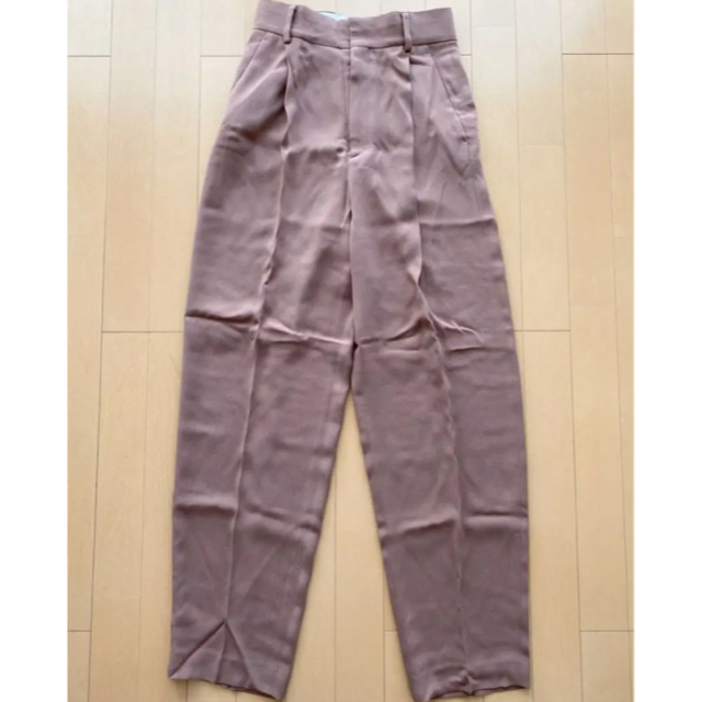 GEORGETTE TUCK PANTS mocha