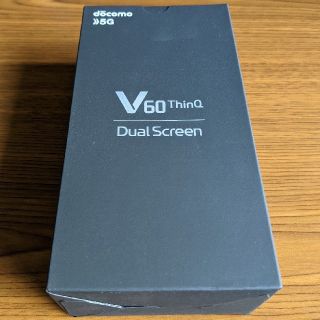 エルジーエレクトロニクス(LG Electronics)のLG V60 Thinq ザ・ブラック ドコモ 新品・未使用 SIMロック解除(スマートフォン本体)