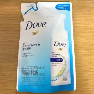 ユニリーバ(Unilever)のダヴ 3in1 メイクも落とせる泡洗顔料 詰替え用(120ml)(洗顔料)