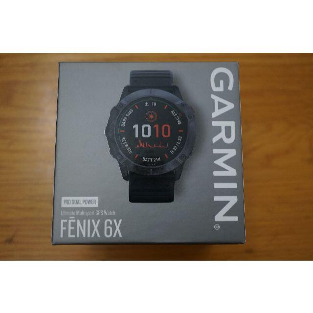 Garmin fenix6XPro DualPower Ti Black DLCDLCコーティングチタンサイズ