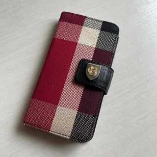 バーバリーブルーレーベル(BURBERRY BLUE LABEL)のCREST BRIDGE iPhone手帳型カバー(iPhoneケース)