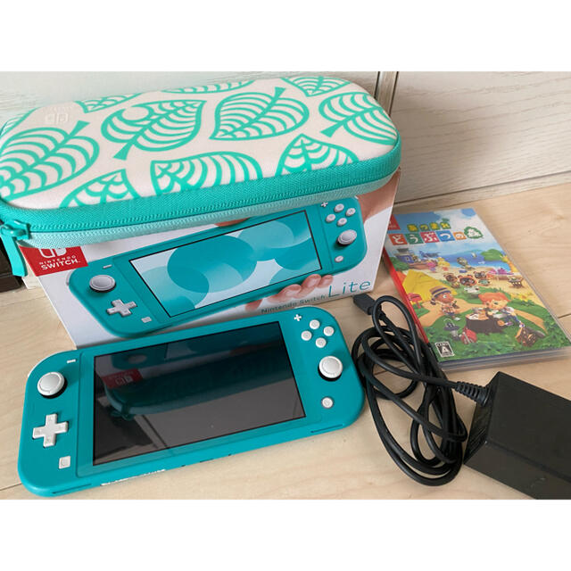 任天堂Nintendo Switch  Lite ターコイズ ＋あつもりカセット