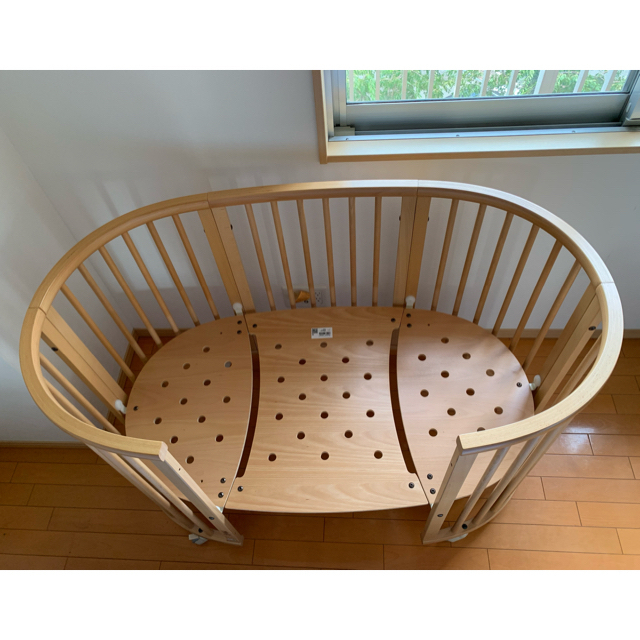 Stokke(ストッケ)のストッケ スリーピーベッドセット　ナチュラル キッズ/ベビー/マタニティの寝具/家具(ベビーベッド)の商品写真