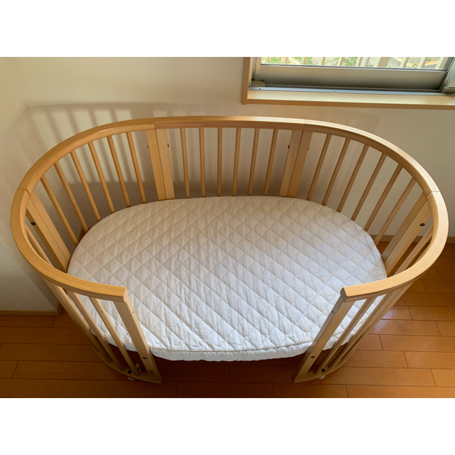 Stokke(ストッケ)のストッケ スリーピーベッドセット　ナチュラル キッズ/ベビー/マタニティの寝具/家具(ベビーベッド)の商品写真