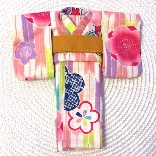 【夢人屋呉服店】ブライス　浴衣　着物　お花いっぱい浴衣セット(ピンク色) 8