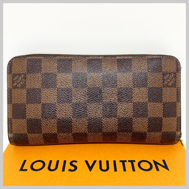 LOUIS VUITTON ダミエ ジッピーウォレット 茶色 長財布 モノグラム