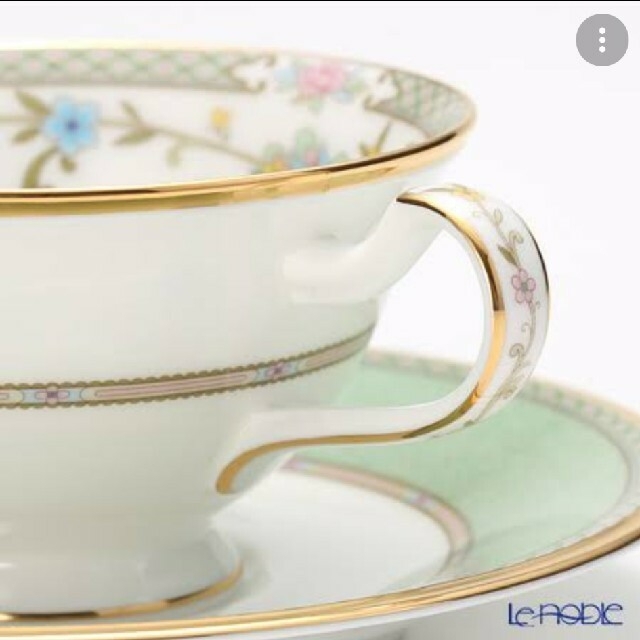 Noritake(ノリタケ)のプロテイン様専用☆ノリタケ　ヨシノ☆グリーンティーカップ☆新品未使用 インテリア/住まい/日用品のキッチン/食器(食器)の商品写真