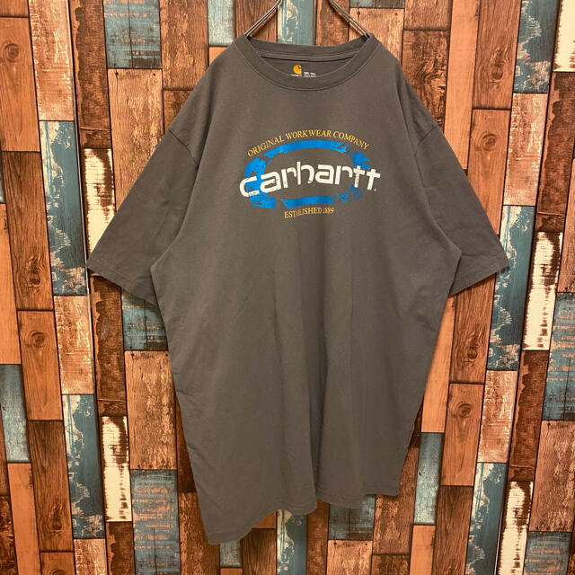 carhartt(カーハート)のcarhartt カーハート　ゆるダボ　デカロゴ　ビックシルエット　ワンポイント メンズのトップス(Tシャツ/カットソー(半袖/袖なし))の商品写真