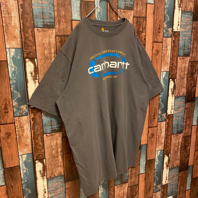 carhartt(カーハート)のcarhartt カーハート　ゆるダボ　デカロゴ　ビックシルエット　ワンポイント メンズのトップス(Tシャツ/カットソー(半袖/袖なし))の商品写真