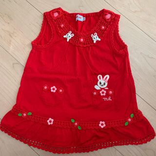 ミキハウス(mikihouse)のrui.様専用　ミキハウス　ワンピース　90(ワンピース)