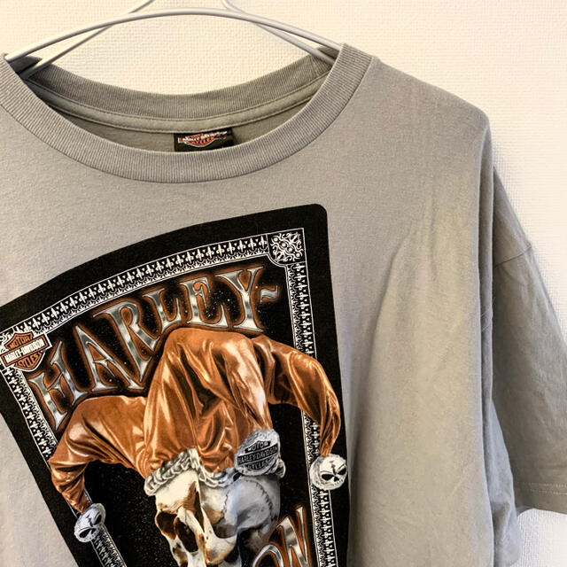 Harley Davidson(ハーレーダビッドソン)のHARLAY DAVIDSON ハーレーダビッドソンUSAスカル半袖TシャツXL メンズのトップス(Tシャツ/カットソー(半袖/袖なし))の商品写真