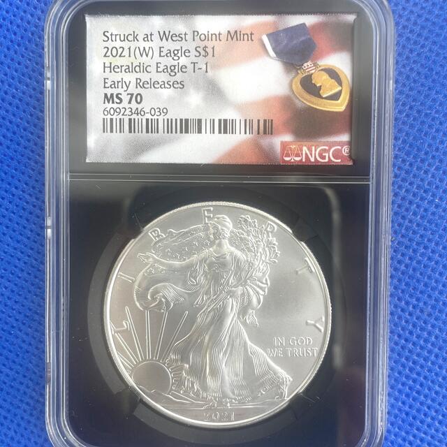 最高鑑定☆2021 アメリカイーグル銀貨 NGC アーリーリリース 限定
