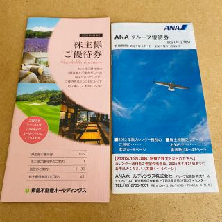 エーエヌエー(ゼンニッポンクウユ)(ANA(全日本空輸))の【新品未使用】ANA(全日空) & 東急不動産HD 株主優待セット(宿泊券)