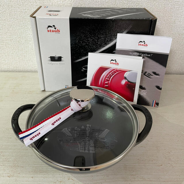 新品　未使用　staub ストウブ ベビーウォック 16cm グレー