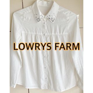 ローリーズファーム(LOWRYS FARM)のLOWRYS FARM❗️ビジュー付き長袖ブラウス   フリーサイズ❗️(シャツ/ブラウス(長袖/七分))