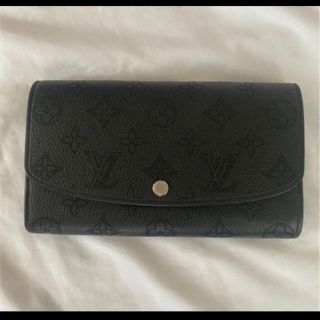 ルイヴィトン(LOUIS VUITTON)のルイ ヴィトン マヒナ ポルトフォイユ イリス 長財布 ノワール M60143(財布)