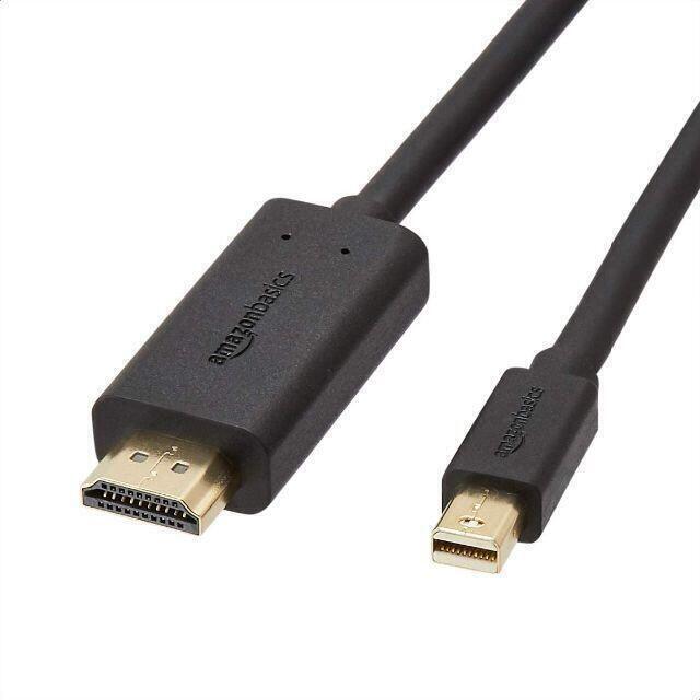 Amazonベーシック Mini DisplayPort HDMIケーブル 3m スマホ/家電/カメラのテレビ/映像機器(映像用ケーブル)の商品写真