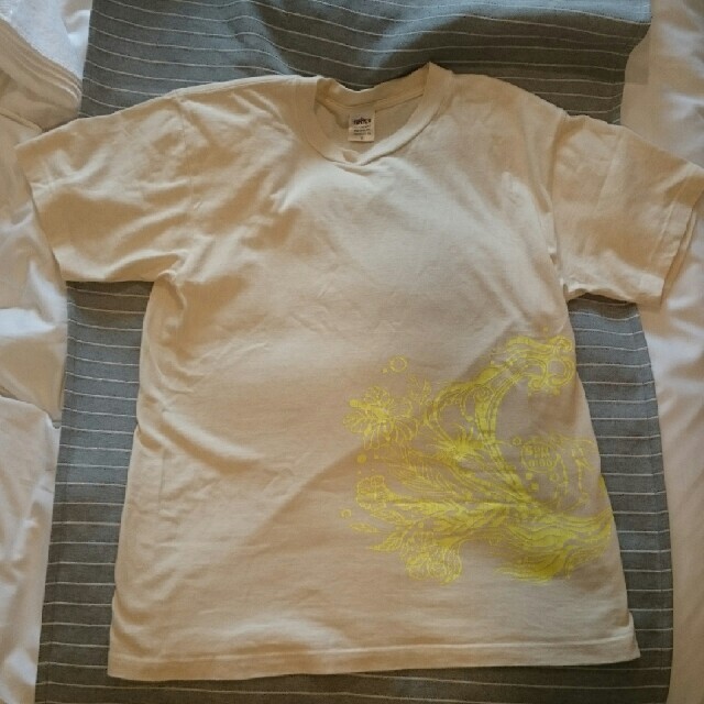 SUN.PM 0:00(BOREDOMS)ベージュ×蛍光イエロー 兔Tシャツ