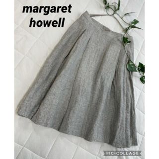マーガレットハウエル(MARGARET HOWELL)のマーガレットハウエル　リネンスカート(ひざ丈スカート)