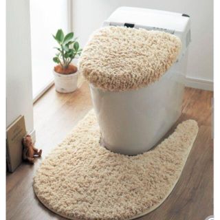 ベルメゾン(ベルメゾン)のふわふわトイレのフタカバー（単品）(トイレマット)