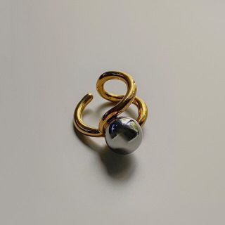 アメリヴィンテージ(Ameri VINTAGE)のContrast ball ring【18k】No.669(リング(指輪))