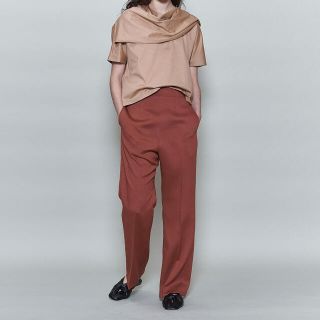 ビューティアンドユースユナイテッドアローズ(BEAUTY&YOUTH UNITED ARROWS)の最終値下げ　6(roku)BOOTS CUT PANTS 20SS ワインレッド(カジュアルパンツ)