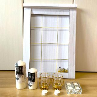 イケア(IKEA)のIKEA ウェルカムスペースセット☆ナイトウェディングにも(ウェルカムボード)