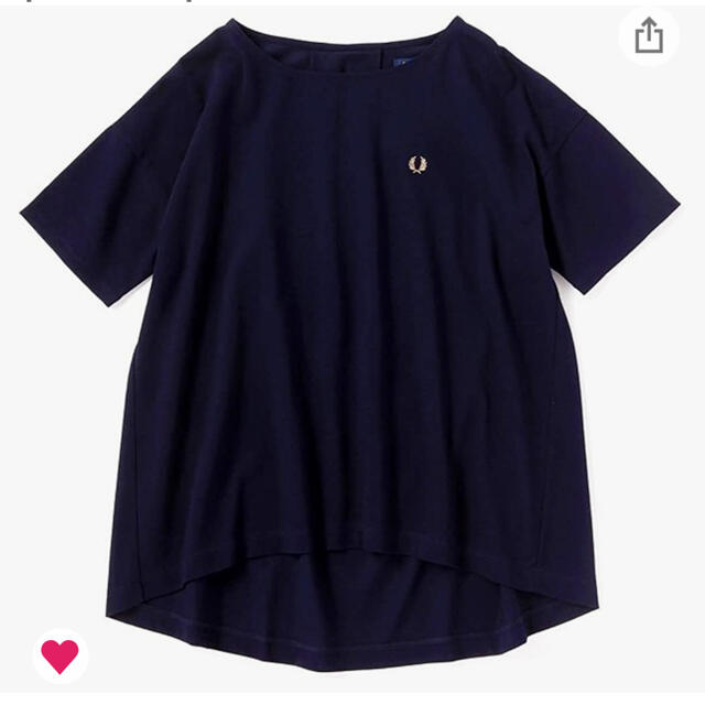 FRED PERRY(フレッドペリー)のフレッドペリー Tシャツ ネイビー 紺色 レディースのトップス(Tシャツ(半袖/袖なし))の商品写真