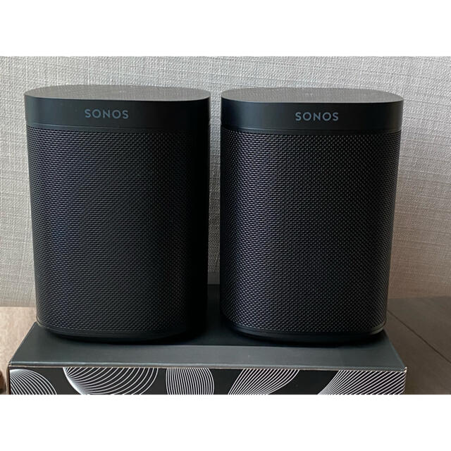 AirPlay2スピーカー SONOS ONE gen2 + SONOS ONE スマホ/家電/カメラのオーディオ機器(スピーカー)の商品写真