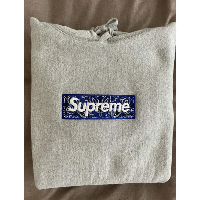 Mサイズ 新品 Supreme Bandana Box Logo Hooded