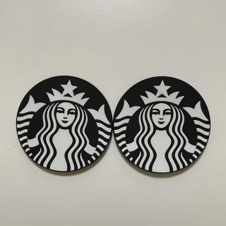 スターバックスコーヒー(Starbucks Coffee)のスターバックス★コースター★ブラック(テーブル用品)